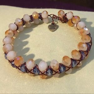 Handcrafted Wire Beaded Bracelet